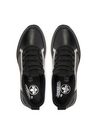 Rieker Sneakersy N4379-01 Czarny. Kolor: czarny. Materiał: skóra #4