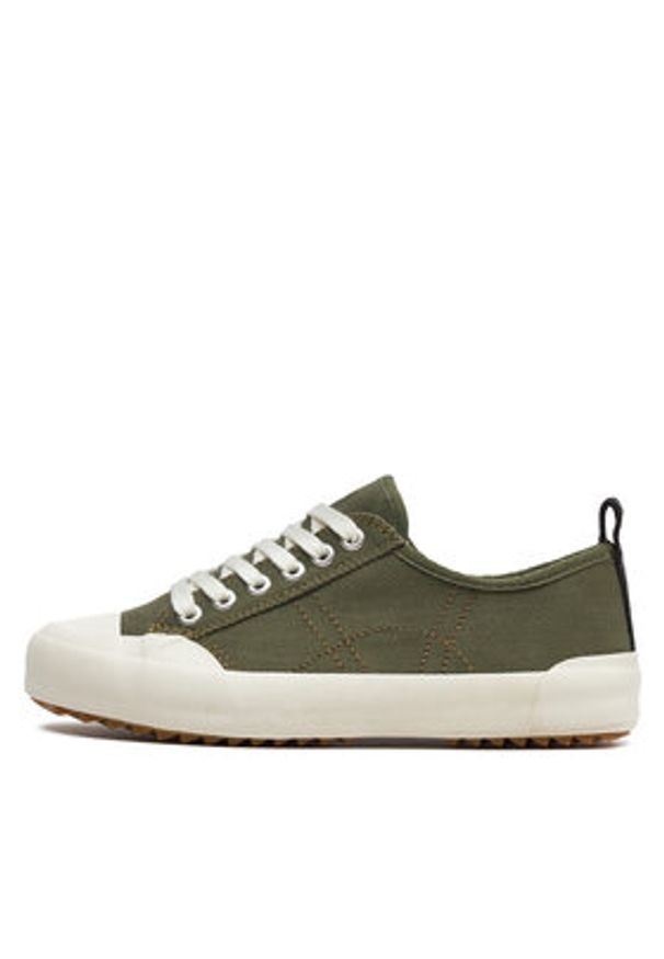 EMU Australia Trampki Hosier W13022 Khaki. Kolor: brązowy. Materiał: bawełna, materiał
