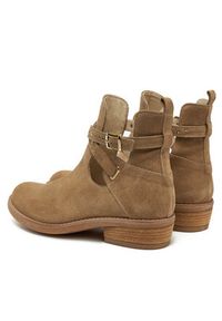 TwinSet - TWINSET Botki 251GCJ030 Beżowy. Kolor: beżowy. Materiał: zamsz, skóra #3