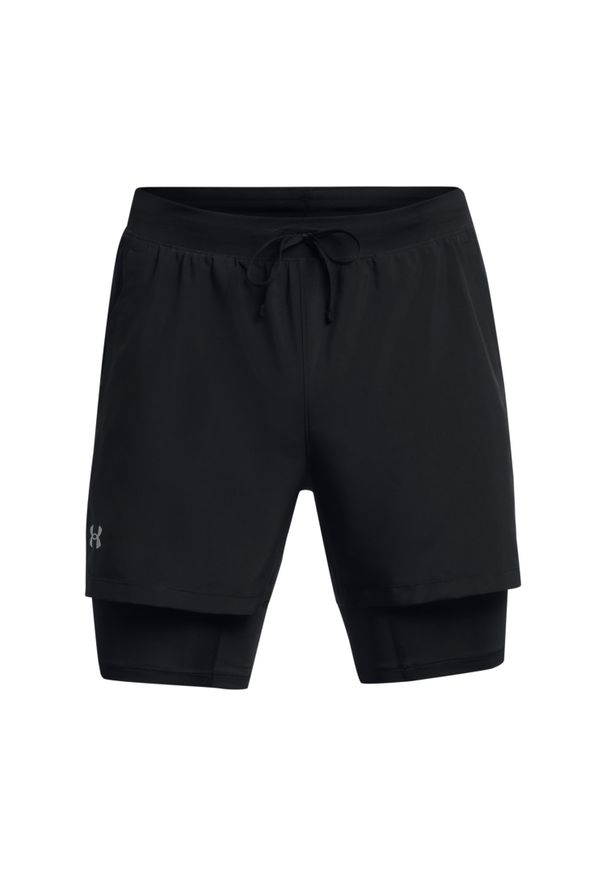 Szorty 2 w 1 Under Armour Launch 5". Kolor: czarny. Sport: bieganie