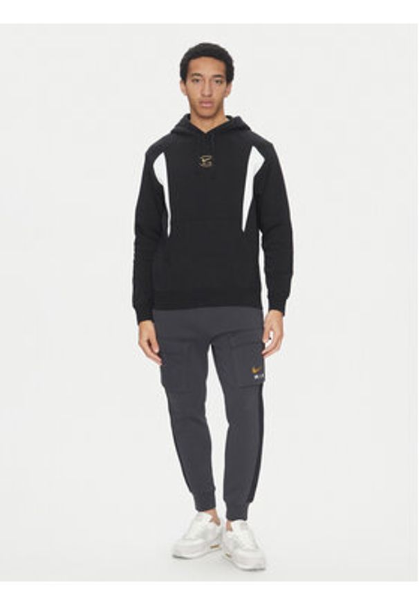 Nike Bluza HM0175 010 Czarny Regular Fit. Kolor: czarny. Materiał: bawełna