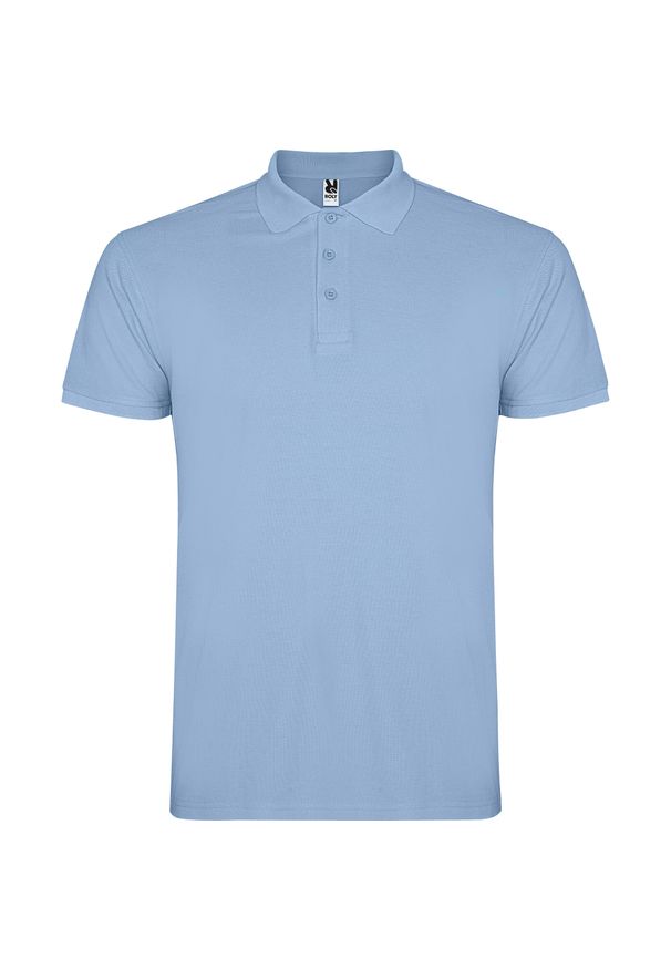 ROLY - Męska Koszulka Polo Star. Typ kołnierza: polo. Kolor: niebieski