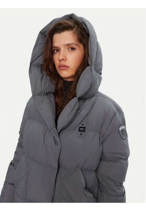 Blauer Kurtka puchowa 24WBLDK03297 Szary Regular Fit. Kolor: szary. Materiał: syntetyk