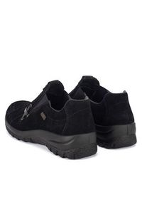 Rieker Półbuty L7171-00 Czarny. Kolor: czarny. Materiał: skóra, zamsz #3