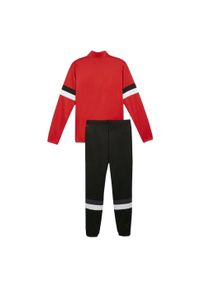 Puma - Dres Męski Team Rise. Kolor: czerwony, wielokolorowy, czarny. Materiał: dresówka