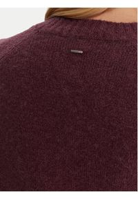 BOSS Sweter Febisan 50478315 Fioletowy Regular Fit. Kolor: fioletowy. Materiał: wełna #4