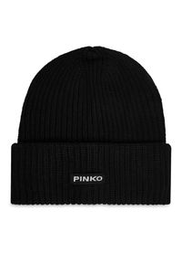 Pinko - Czapka PINKO. Kolor: czarny