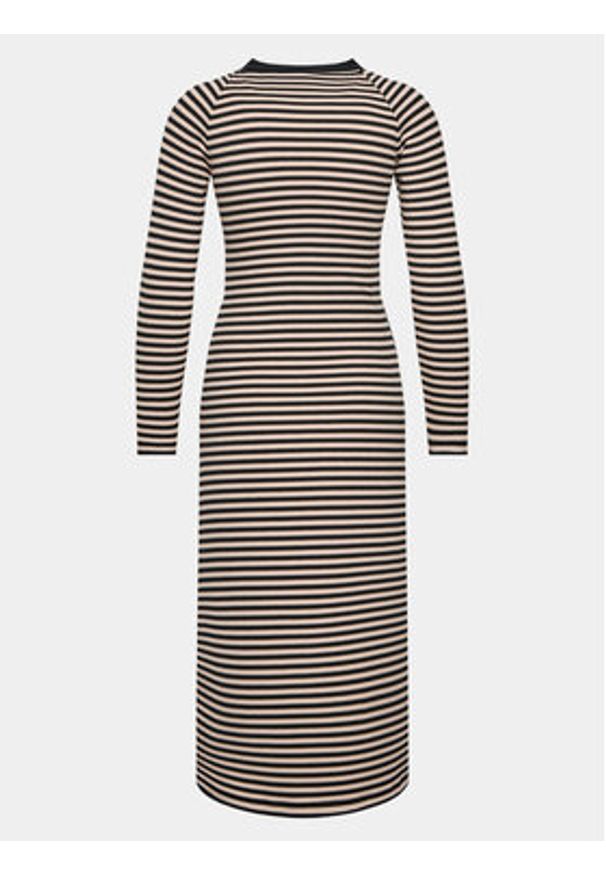 Brave Soul Sukienka codzienna LDRJ-624SLOANE Czarny Regular Fit. Okazja: na co dzień. Kolor: czarny. Materiał: bawełna. Typ sukienki: proste. Styl: casual