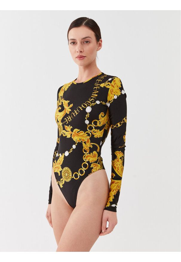 Versace Jeans Couture Body 75HAM221 Czarny Slim Fit. Kolor: czarny. Materiał: syntetyk