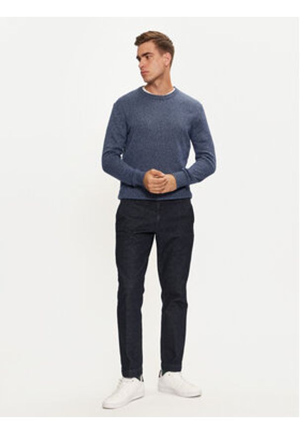 United Colors of Benetton - United Colors Of Benetton Sweter 1235U1N67 Niebieski Regular Fit. Kolor: niebieski. Materiał: syntetyk