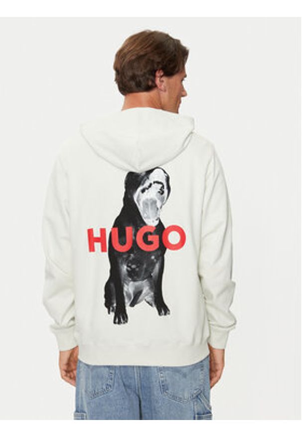 Hugo Bluza Dartchon 50525054 Écru Regular Fit. Materiał: bawełna