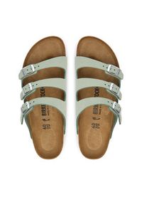 Birkenstock Klapki Florida 1030319 Zielony. Kolor: zielony. Materiał: skóra, nubuk #5