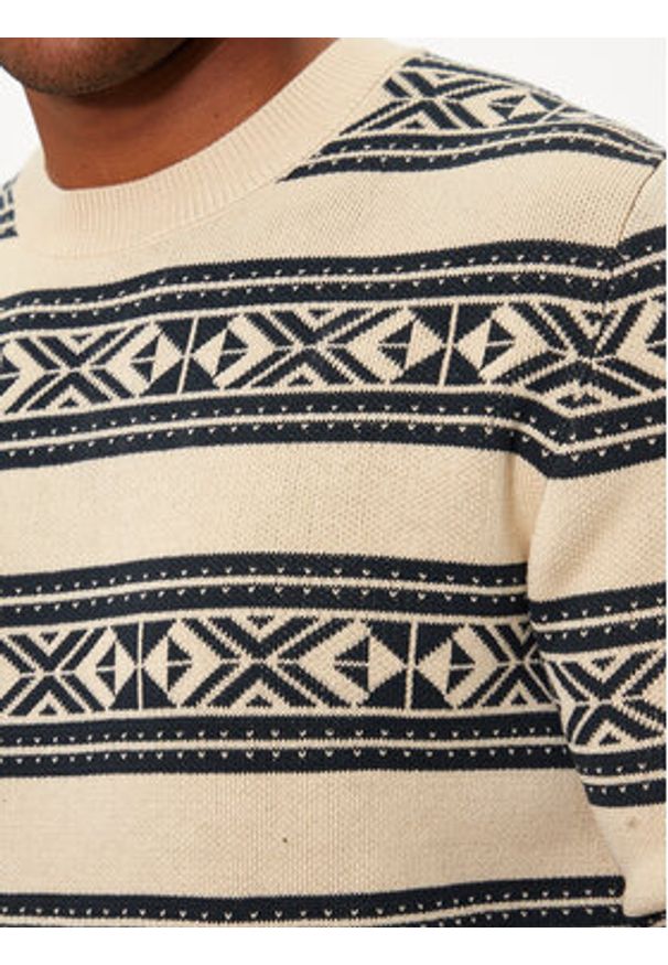 Matinique Sweter Triton 30207482 Beżowy Regular Fit. Kolor: beżowy. Materiał: bawełna