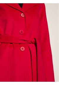 TwinSet Płaszcz wełniany 202TP2053 Różowy Regular Fit. Kolor: różowy. Materiał: wełna #7