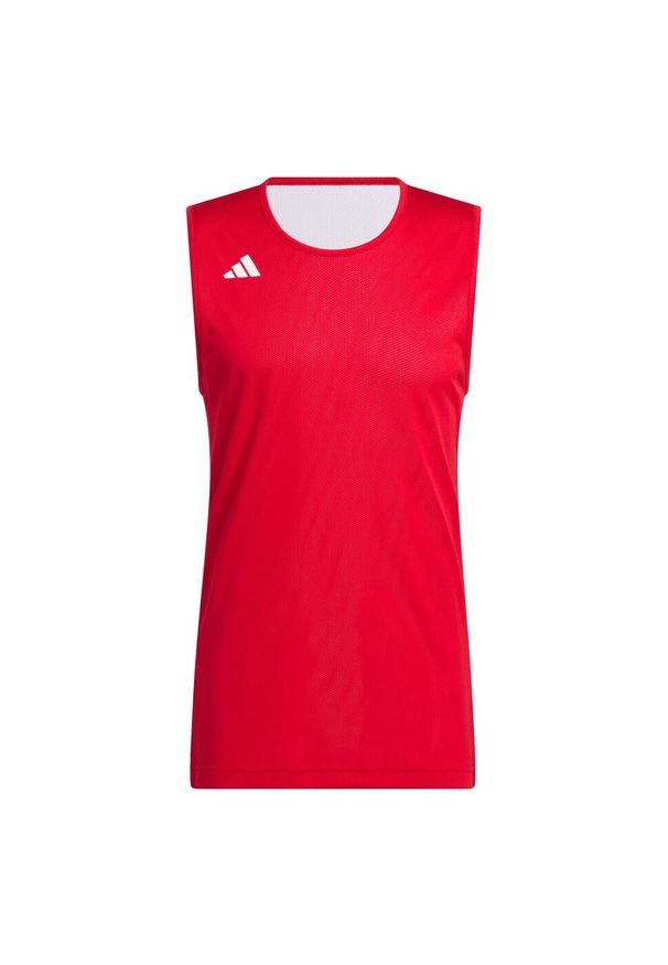 Adidas - 3G Speed Dwustronna koszulka do koszykówki AEROREADY. Kolor: biały, czerwony, wielokolorowy. Sport: koszykówka