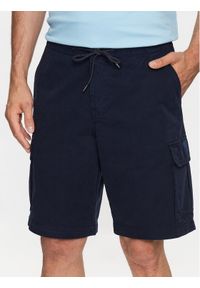 Emporio Armani Underwear Szorty materiałowe 211835 3R471 06935 Granatowy Regular Fit. Kolor: niebieski. Materiał: bawełna