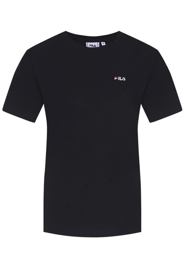Fila T-Shirt Eara 687469 Czarny Regular Fit. Kolor: czarny. Materiał: bawełna