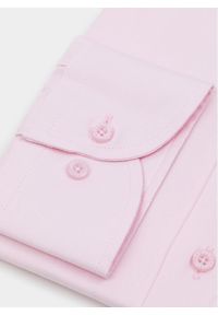 Pako Lorente - PAKO LORENTE – Gładka elegancka koszula męska w kolorze różowym. Typ kołnierza: kołnierzyk klasyczny. Kolor: różowy. Materiał: bawełna. Długość rękawa: długi rękaw. Długość: długie. Wzór: gładki. Styl: elegancki #10