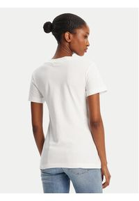 Calvin Klein Jeans T-Shirt Monologo J20J223563 Biały Slim Fit. Kolor: biały. Materiał: bawełna