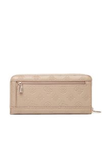 Guess Duży Portfel Damski Phoebe Slg SWPD96 65146 Beżowy. Kolor: beżowy. Materiał: skóra