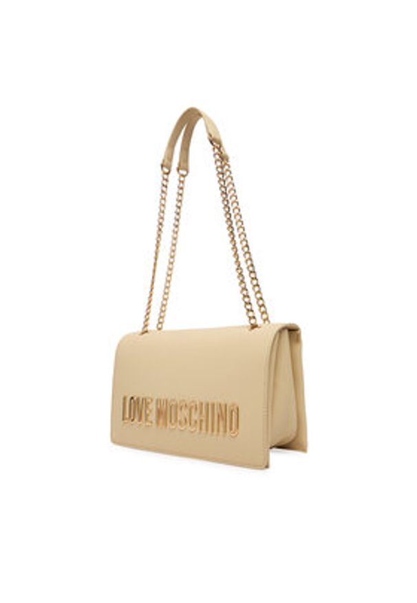 Love Moschino - LOVE MOSCHINO Torebka JC4192PP1OKD0129 Beżowy. Kolor: beżowy. Materiał: skórzane