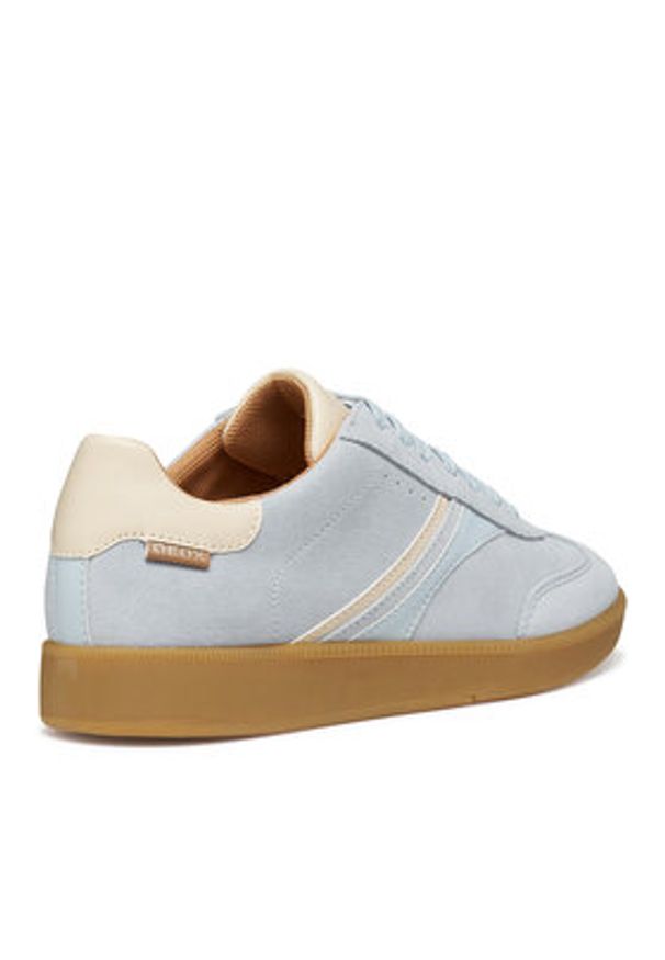 Geox Sneakersy D Meleda D56UGA 022BC C0397 Błękitny. Kolor: niebieski. Materiał: skóra, zamsz
