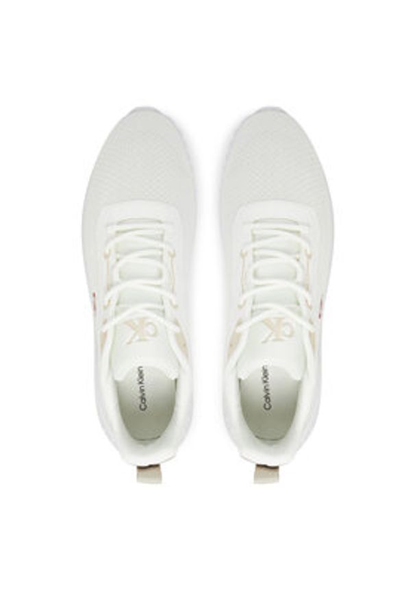 Calvin Klein Jeans Sneakersy Eva Runner Mix Mesh YM0YM01285 Biały. Kolor: biały. Materiał: materiał