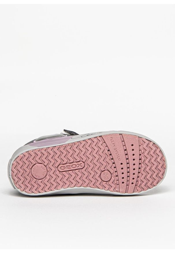 Geox - Sneakersy dziecięce GEOX B Kilwi G. (B16D5B 022HI C9002). Kolor: szary. Materiał: skóra, syntetyk, materiał. Szerokość cholewki: normalna