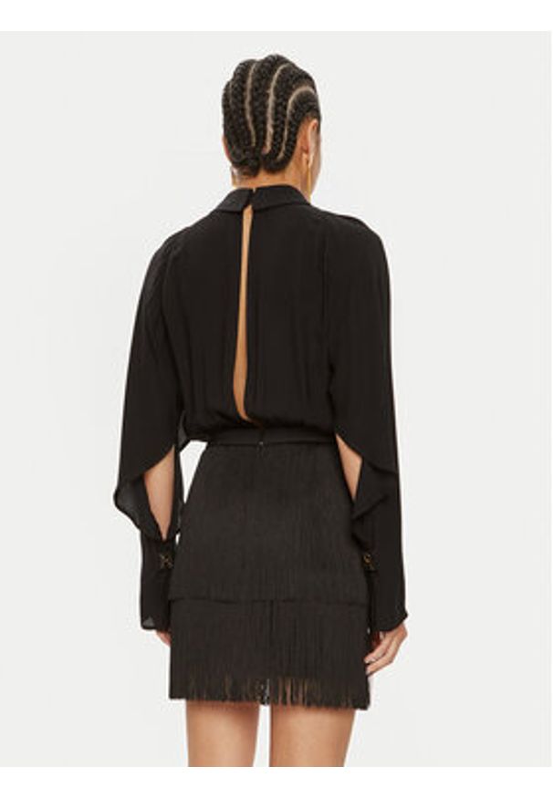 Elisabetta Franchi Sukienka koktajlowa AB-654-46E2-5469 Czarny Regular Fit. Kolor: czarny. Materiał: syntetyk. Styl: wizytowy