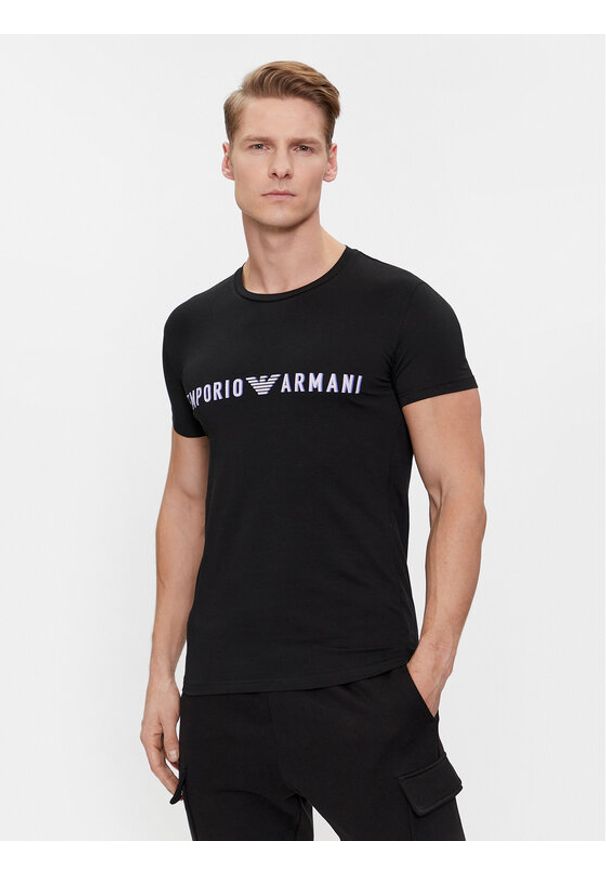 Emporio Armani Underwear T-Shirt 111035 4R516 00020 Czarny Regular Fit. Kolor: czarny. Materiał: bawełna