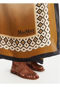 Max Mara Beachwear Chusta Ottico 2516541019 Brązowy. Kolor: brązowy. Materiał: jedwab, materiał
