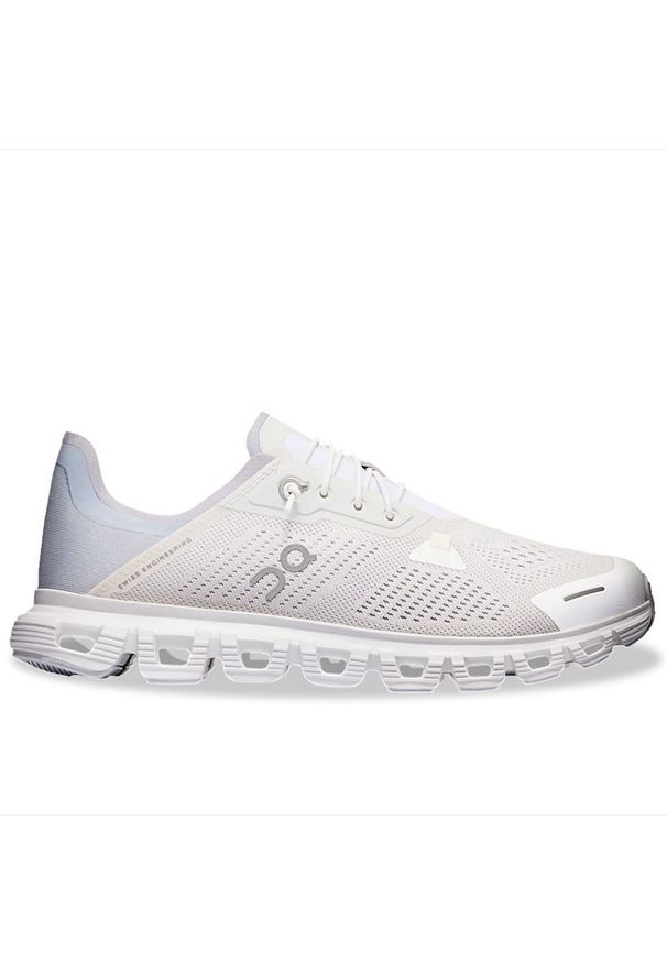 Buty damskie On Running Cloud 6 Coast 3WF10020813 - białe. Kolor: biały. Materiał: materiał, syntetyk. Szerokość cholewki: normalna. Sport: bieganie