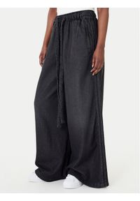 Adidas - adidas Jeansy KD3919 Czarny Wide Leg. Kolor: czarny #1