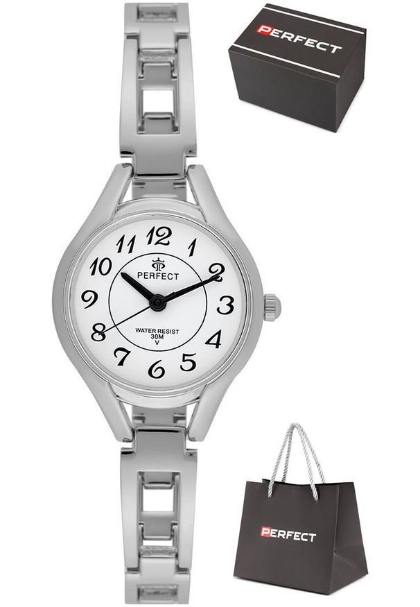 Zegarek Perfect T049-01 damski bizuteryjny czytelny 27 mm .