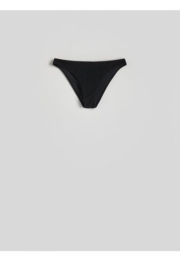 Reserved - Dół od bikini - czarny. Stan: obniżony. Kolor: czarny. Materiał: dzianina