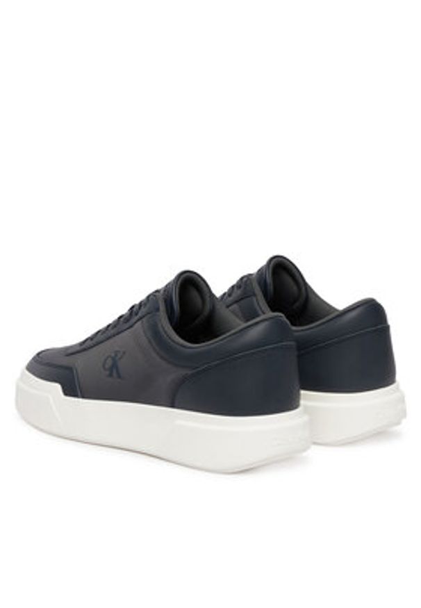 Calvin Klein Sneakersy Chunky Cups Laceup Oxf Mix Mat HM0HM02326 Kolorowy. Materiał: skóra. Wzór: kolorowy