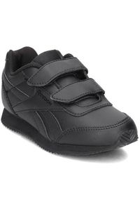 Buty do chodzenia dla dzieci Reebok Classic Royal. Zapięcie: rzepy. Kolor: czarny. Materiał: skóra, syntetyk, tkanina, materiał. Szerokość cholewki: normalna. Model: Reebok Classic, Reebok Royal. Sport: turystyka piesza
