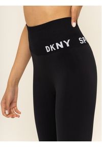 DKNY Sport Legginsy DP8P1765 Czarny Slim Fit. Kolor: czarny. Materiał: bawełna. Styl: sportowy #4