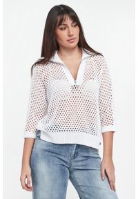 Joseph Ribkoff - Sweter damski ażurowy JOSEPH RIBKOFF. Wzór: ażurowy #1