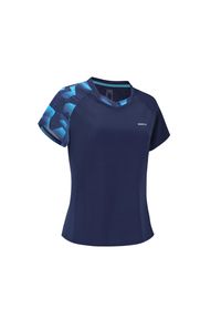 PERFLY - Koszulka do badmintona damska Perfly Lite 560. Kolor: niebieski. Materiał: poliester, materiał, elastan