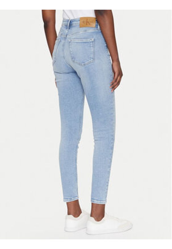 Calvin Klein Jeans Jeansy J20J225141 Niebieski Skinny Fit. Kolor: niebieski