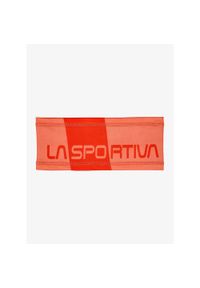 LA SPORTIVA - Opaska sportowa na głowę La Sportiva Diagonal Headband - flamingo/cherry tomato. Kolor: pomarańczowy. Styl: sportowy