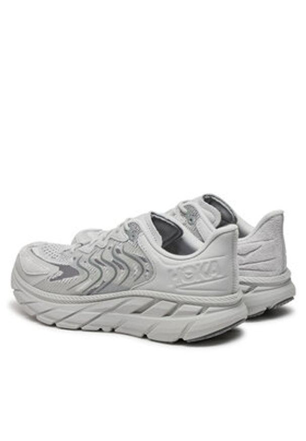 HOKA - Hoka Sneakersy Clifton LS 1141550 Szary. Kolor: szary. Materiał: zamsz, skóra