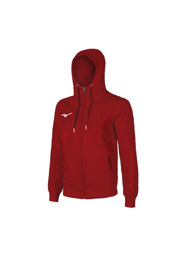 Bluza z kapturem Mizuno FZ. Typ kołnierza: kaptur. Kolor: czerwony. Sport: fitness