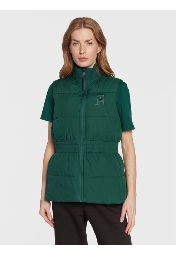 TOMMY HILFIGER - Kamizelka Tommy Hilfiger. Kolor: zielony