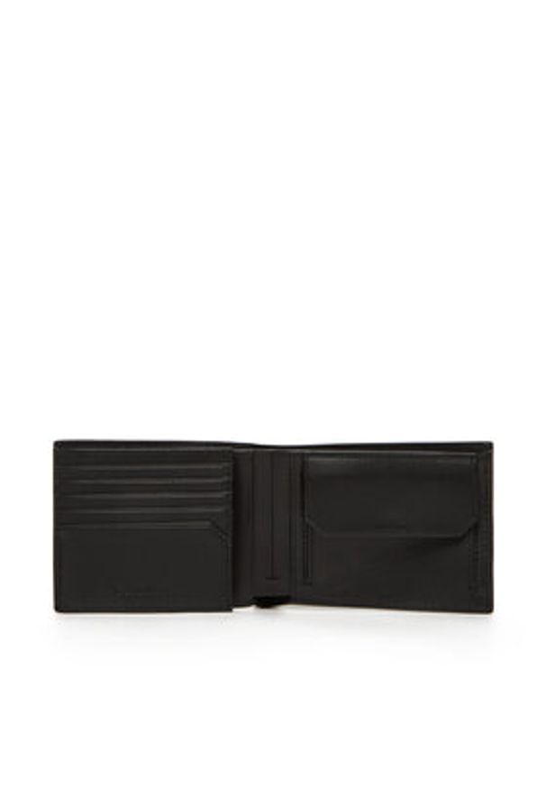 Calvin Klein Portfel męski Ck Must Mono Comp Trifold W Coin LV04D1040G Czarny. Kolor: czarny. Materiał: skóra