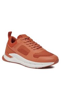 Calvin Klein Sneakersy Low Top Lace Up Tech HM0HM01283 Brązowy. Kolor: brązowy. Materiał: materiał