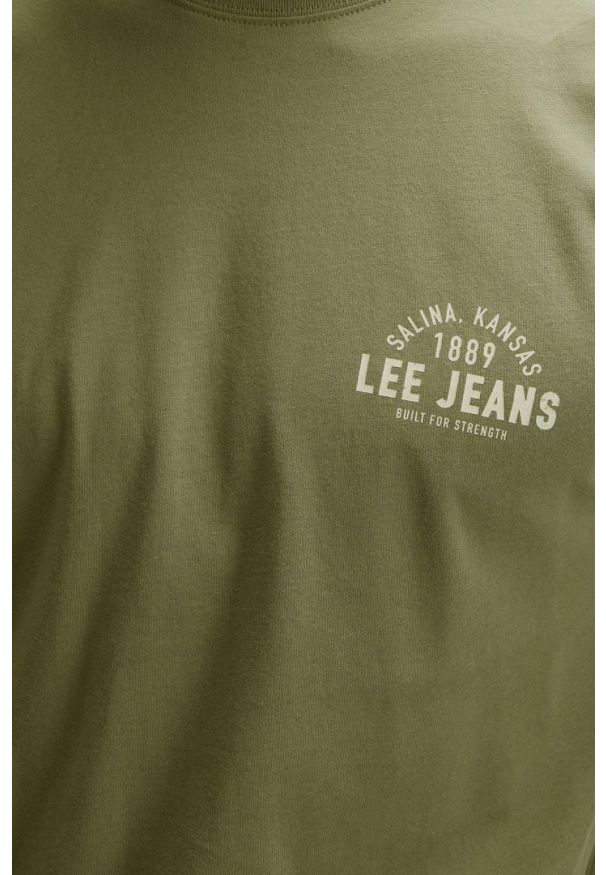 Lee - MĘSKA KOSZULKA LEE SMALL LOGO TEE MERCANTILE GREEN 112376520