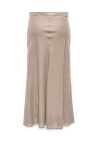 only - ONLY Spódnica midi Goa 15363690 Beżowy Regular Fit. Kolor: beżowy. Materiał: wiskoza #6