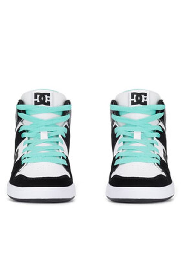 DC Sneakersy CURE HI TOP ADJS700096-BWQ Czarny. Kolor: czarny. Materiał: skóra